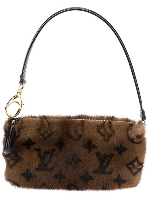 louis vuitton mink fur bag